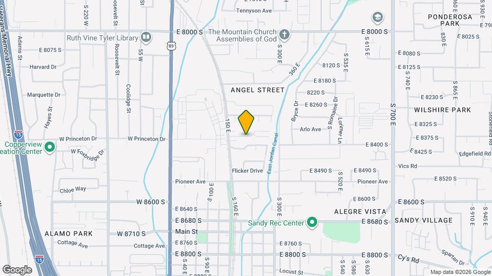 259 E 8355 S Map and Location Details