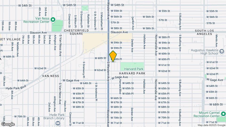 6107 S Hobart Blvd, Unit 6107 South Hobart Map and Location Details