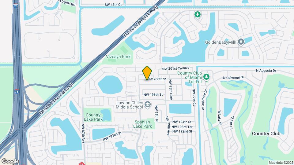 8117 NW 199th Terrace Map and Location Details