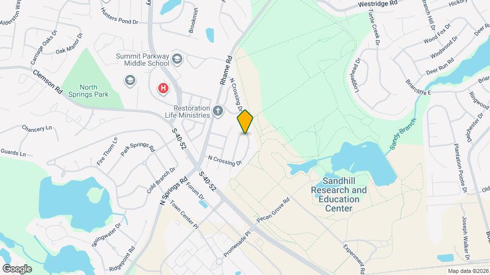 313 N Crossing Dr Mapa y Detalles de la Ubicación