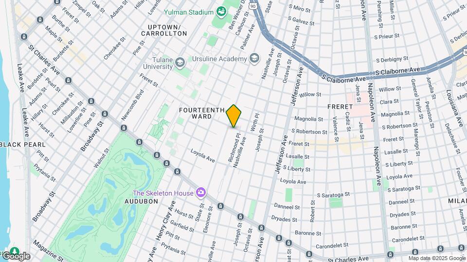 5940 Freret St Map and Location Details