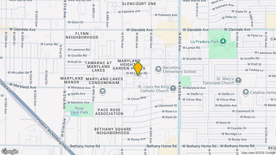 4573 W McLellan Rd Map and Location Details