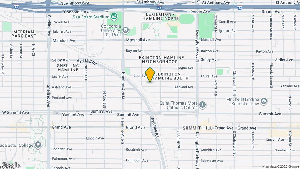 1253 Ashland Ave Map and Location Details