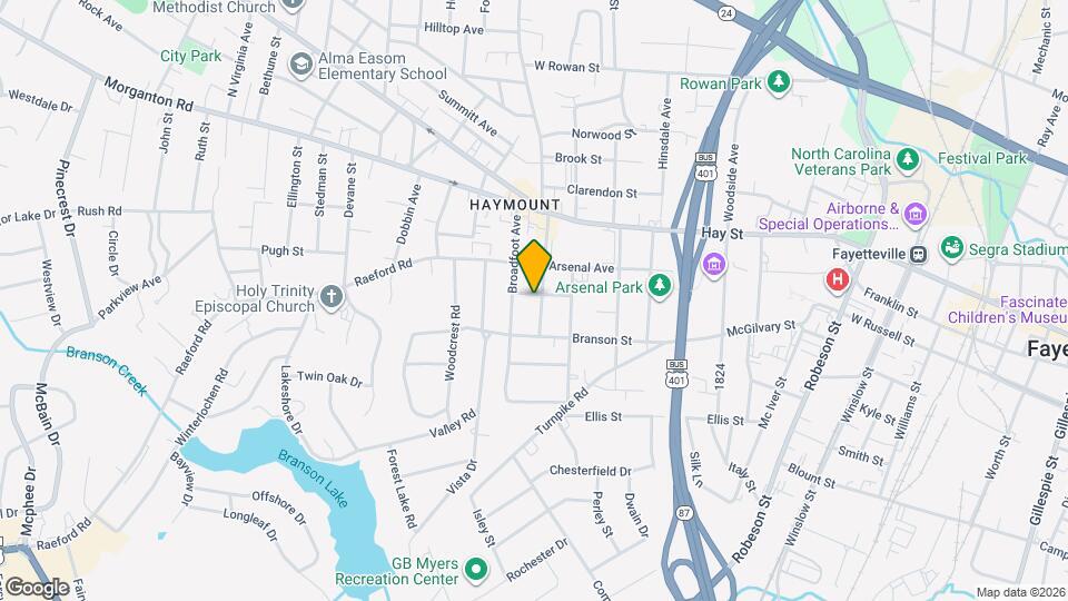 1201 Clark St Map and Location Details