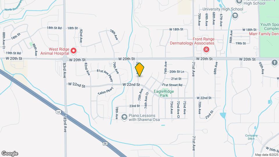 7525 21st Street Rd Map and Location Details