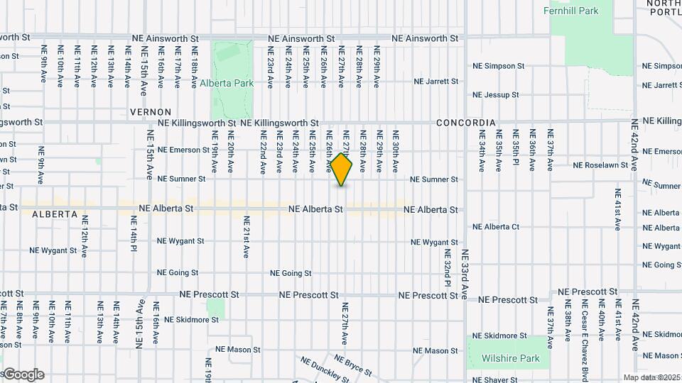 5111 NE 27th Ave Map and Location Details