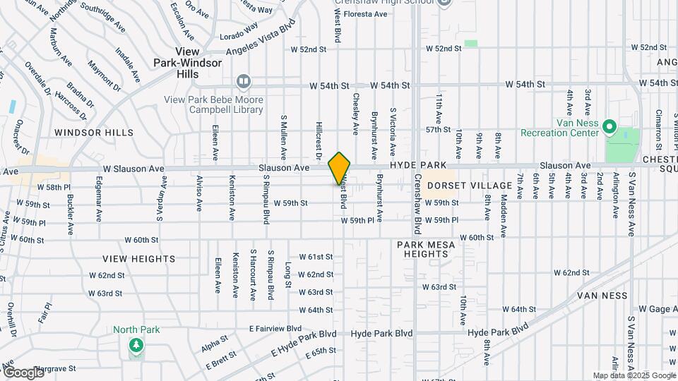5857-5861 West Blvd Map and Location Details