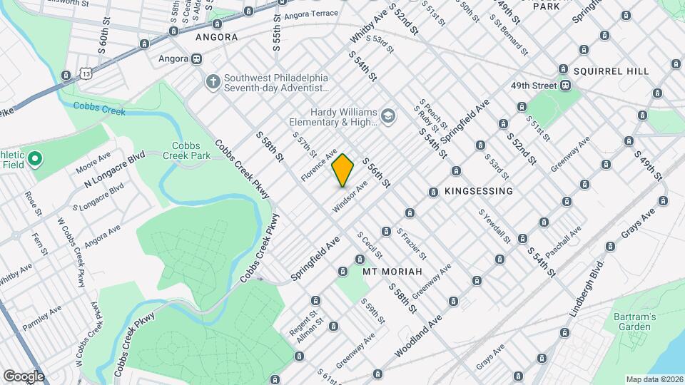 5706 Warrington Ave Map and Location Details