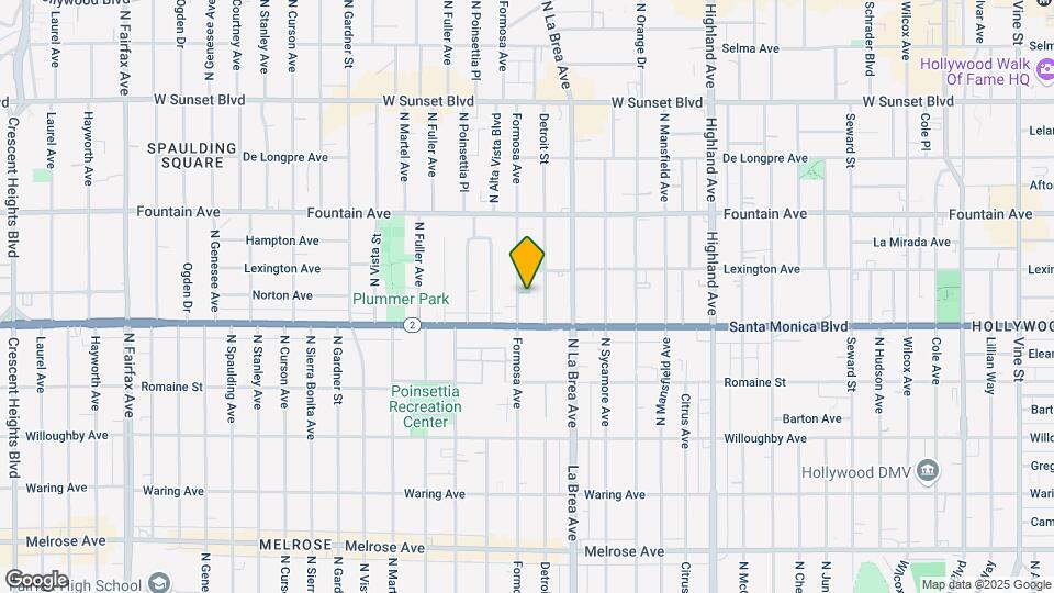 1132 N Formosa Ave Map and Location Details