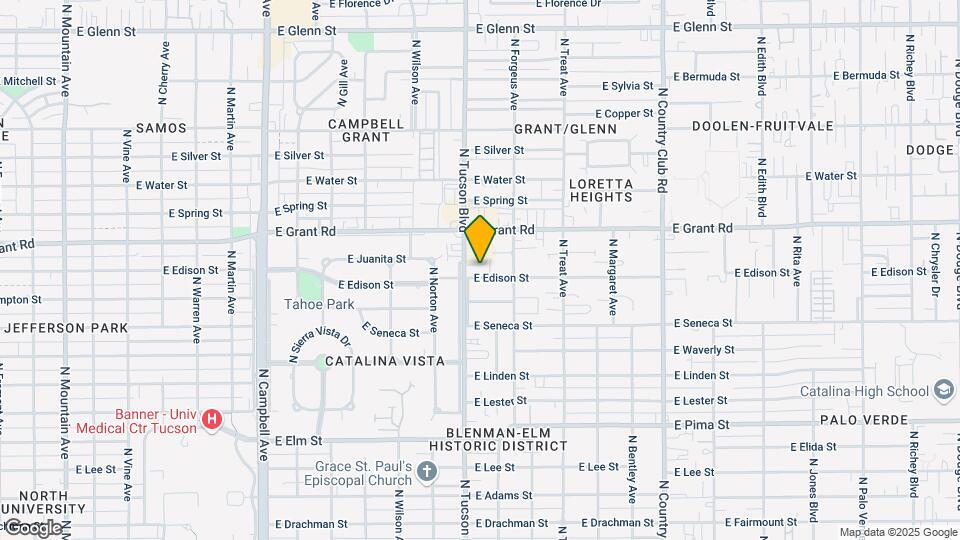 2525-2533 E Edison St Map and Location Details