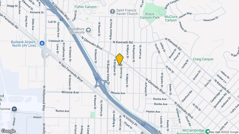 2300 Tulare Ave Map and Location Details