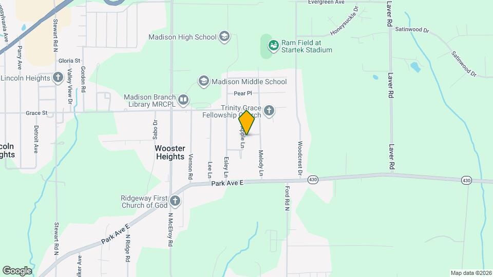 386 Apple Ln Map and Location Details