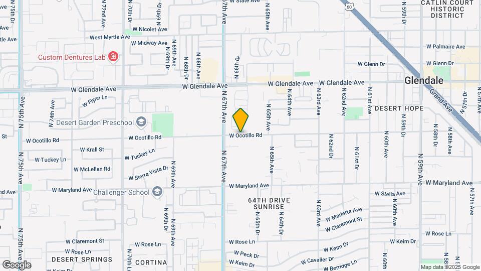 6625 W Ocotillo Rd Mapa y Detalles de la Ubicación