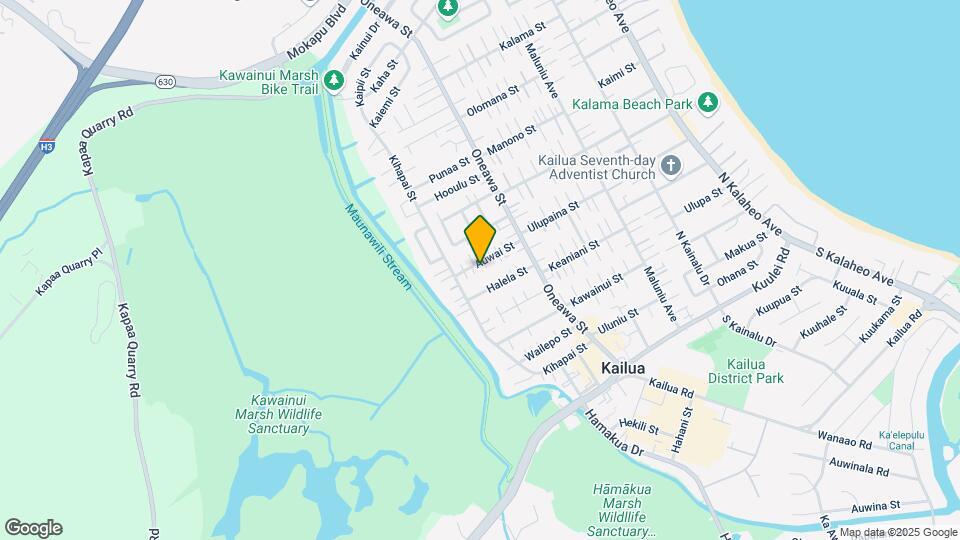 613 Auwai St Mapa y Detalles de la Ubicación