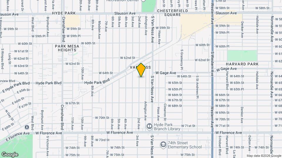 6426 2nd Ave Map and Location Details