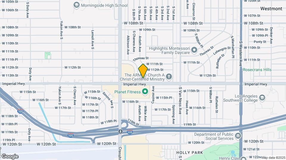 2625 W Imperial Hwy Map and Location Details