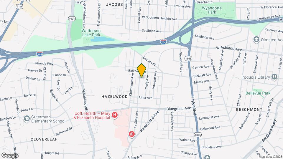 4113 La Salle Ave Map and Location Details