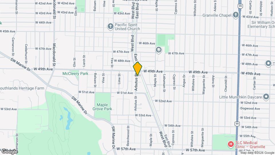 6558 Arbutus St Map and Location Details