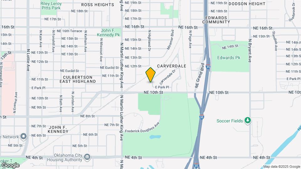 1105 Bellevidere Dr Map and Location Details