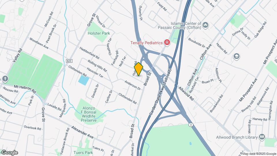 218 Haddenfield Rd Map and Location Details