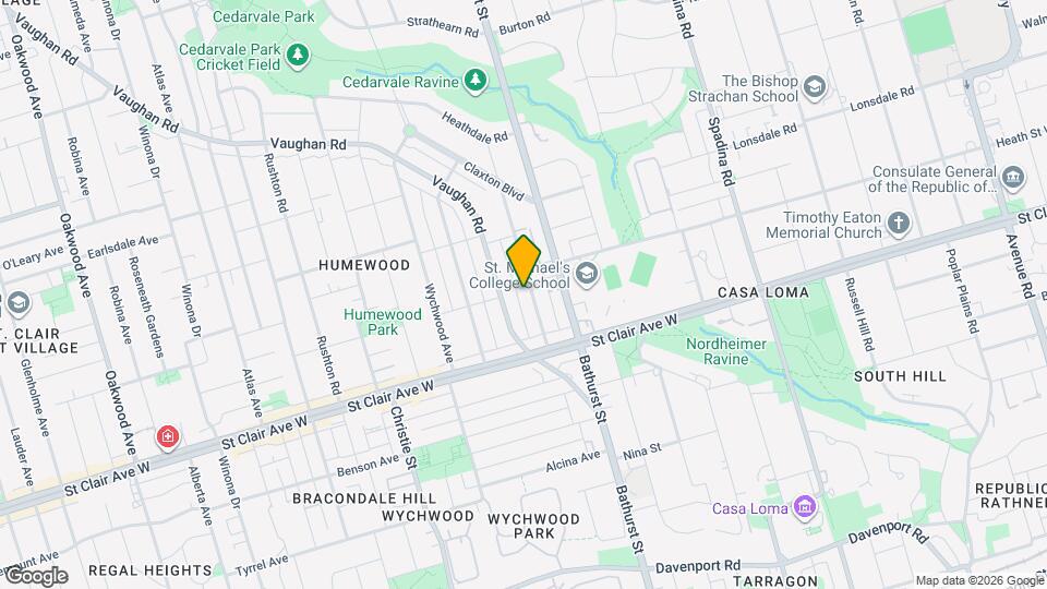 50 Raglan Ave Map and Location Details