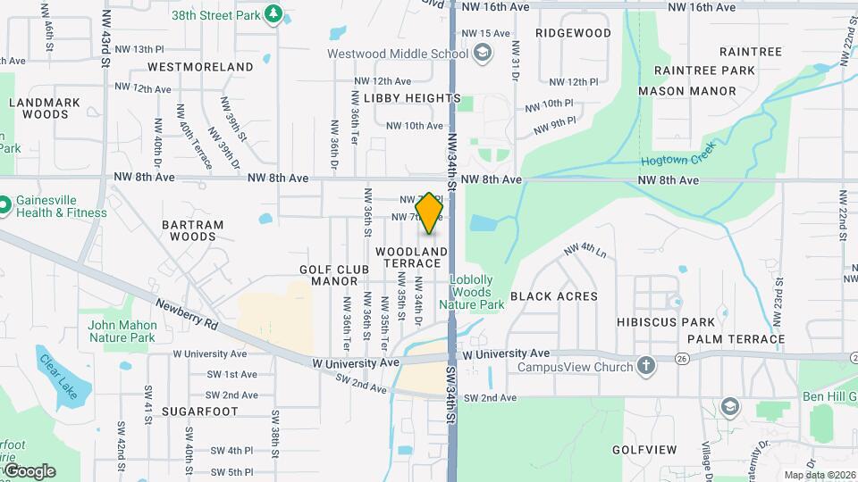 610 NW 34th Terrace Map and Location Details