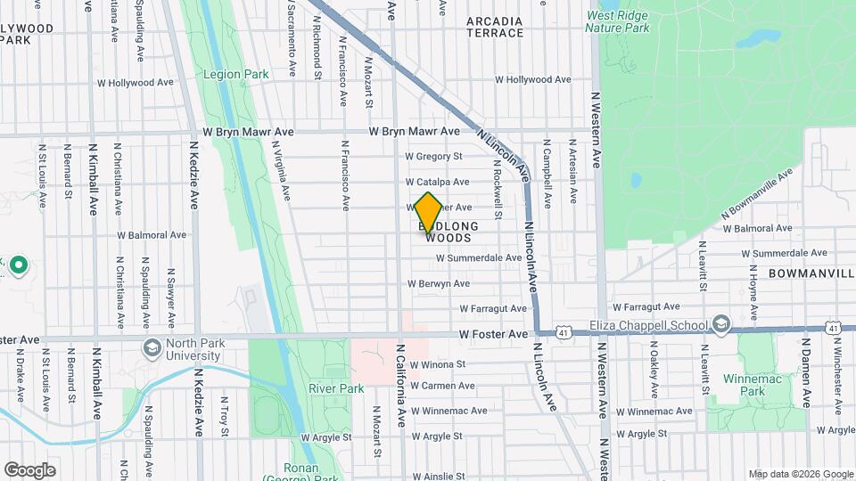 2725 W Balmoral Ave Map and Location Details