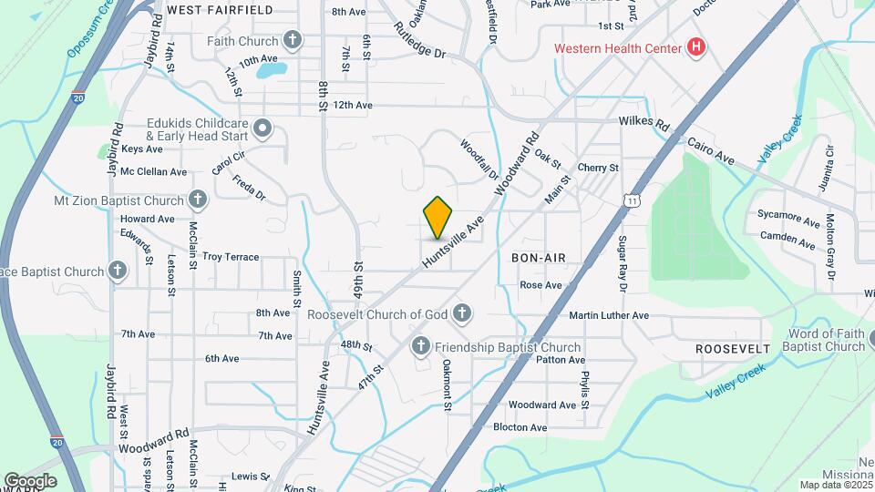 5116 Huntsville Ave Map and Location Details