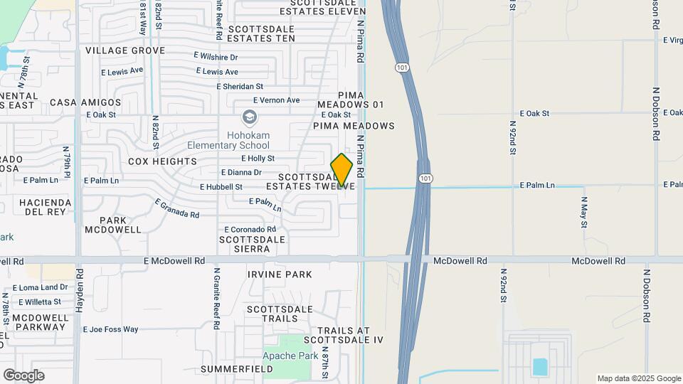 1826 N 87th Way Map and Location Details