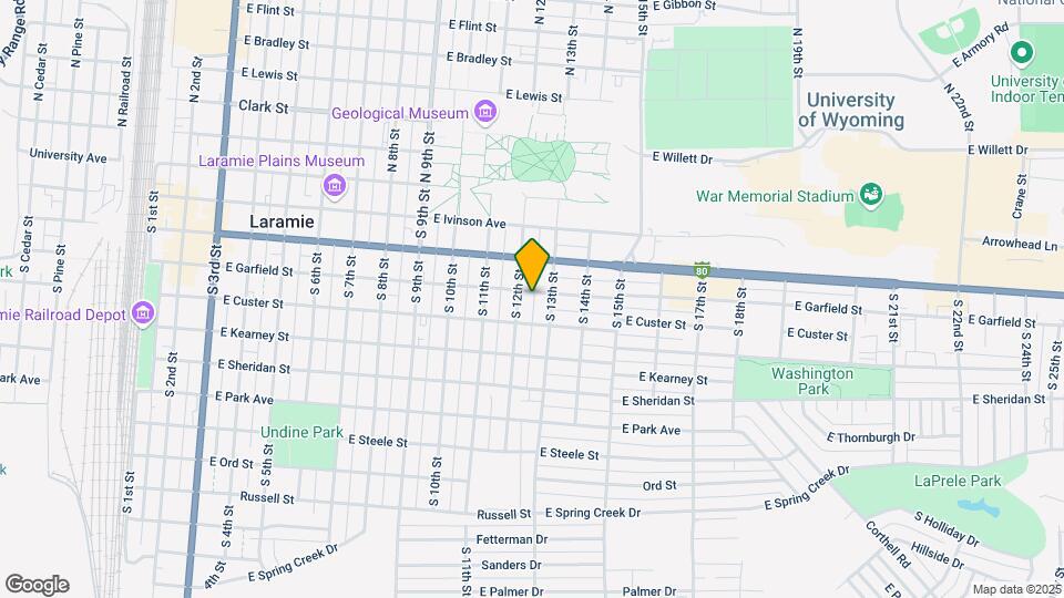 1210 E Garfield St Map and Location Details