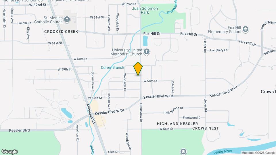 5820 Grandview Dr Map and Location Details