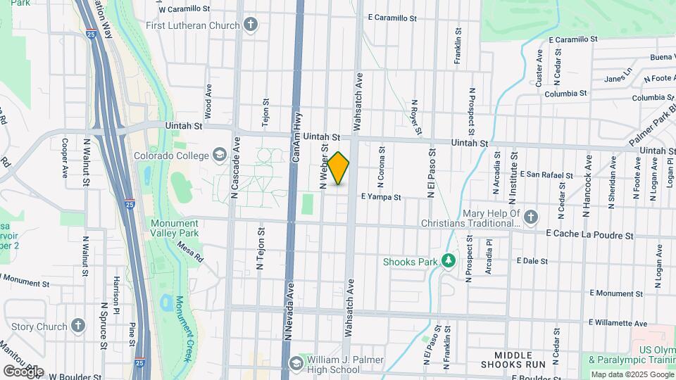 318 E Yampa St Map and Location Details