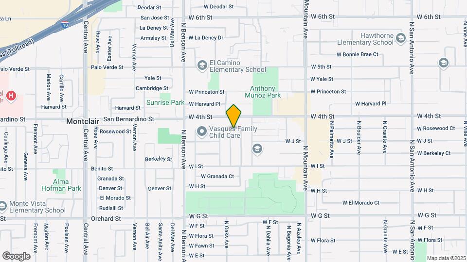 1128 W Rosewood Ct Map and Location Details