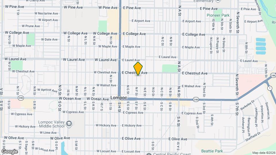 224 N F St Map and Location Details