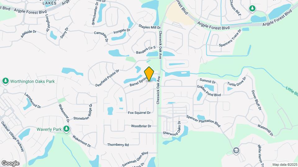 3611 Double Branch Ln Map and Location Details