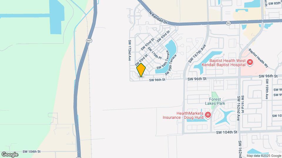 9541 SW 171st Pl Map and Location Details