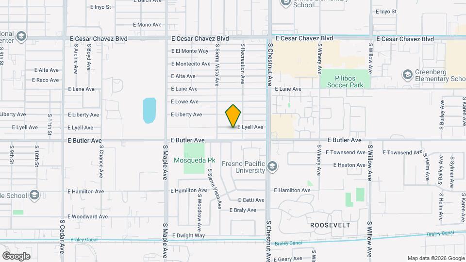 4732 E Lyell Ave Map and Location Details