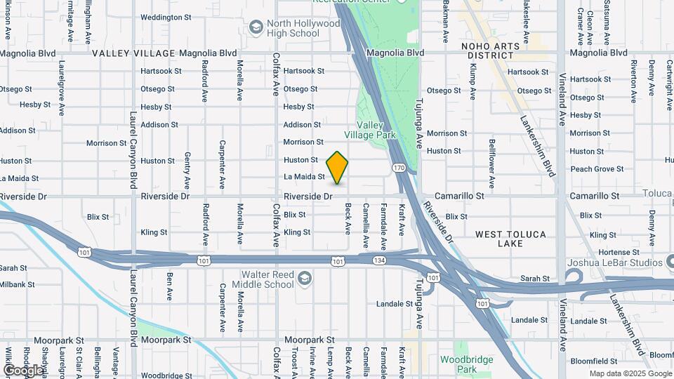 11555 Riverside Dr Mapa y Detalles de la Ubicación