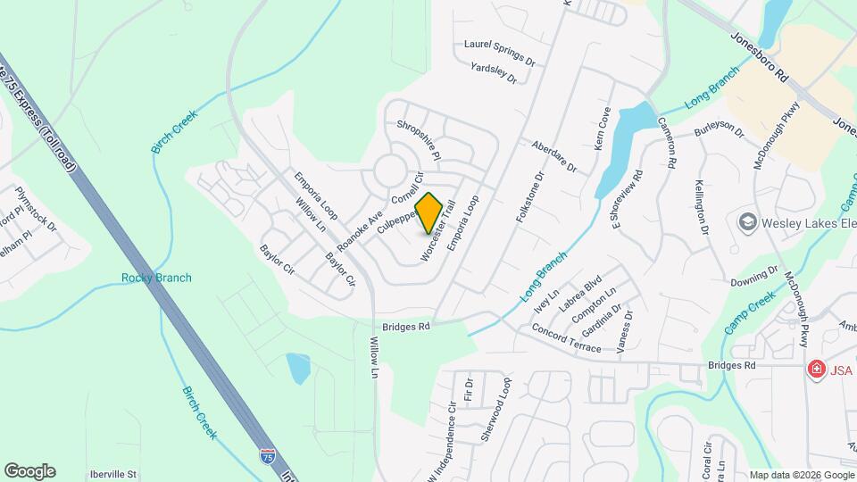 1401 Worcester Trl Map and Location Details