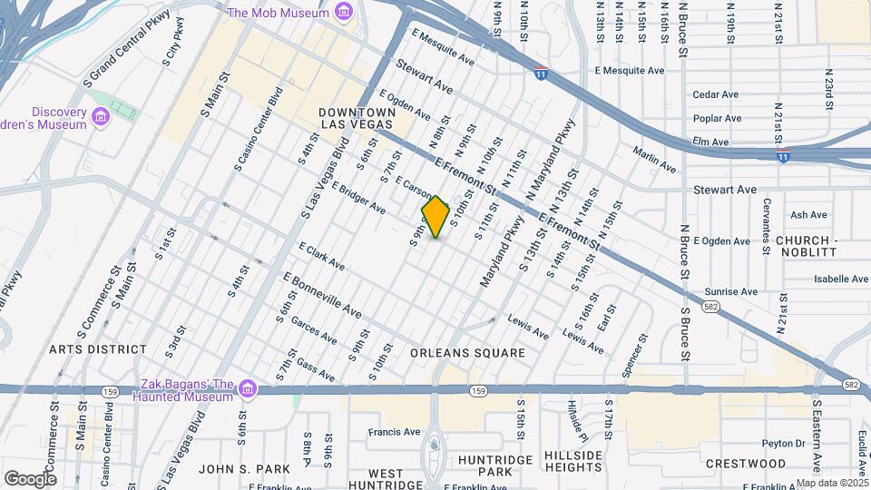 912-918 E Bridger Ave Mapa y Detalles de la Ubicación