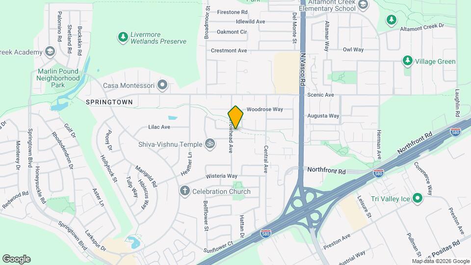 1393 Arrowhead Ave Map and Location Details