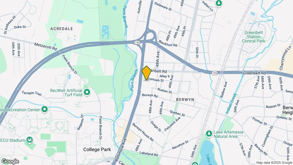 4709 Tecumseh St Map and Location Details