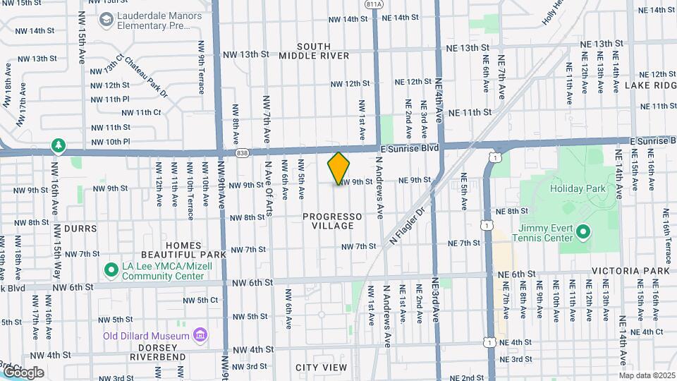 834 NW 3rd Ave-Unit -2 Mapa y Detalles de la Ubicación