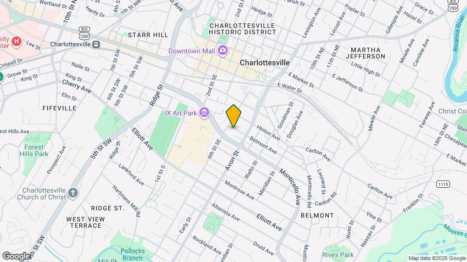 612 Belmont Ave Map and Location Details