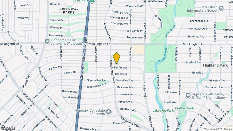 4340 Fairfax Ave Map and Location Details