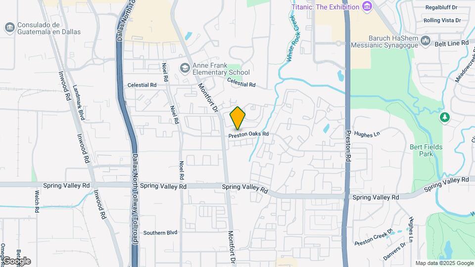 5565 Preston Oaks Rd Map and Location Details