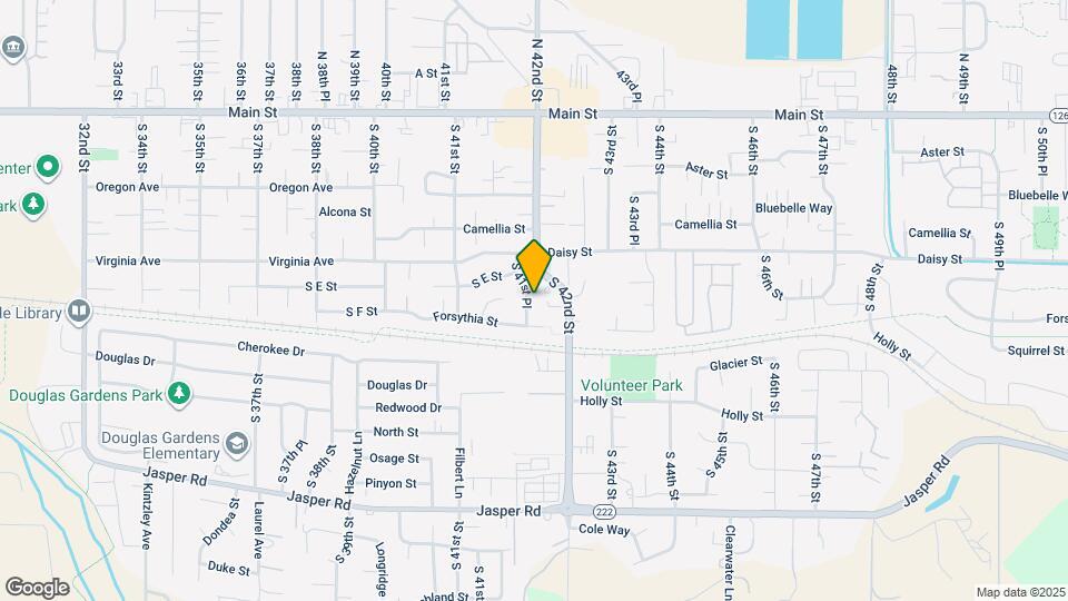 625 S 41st Pl Map and Location Details