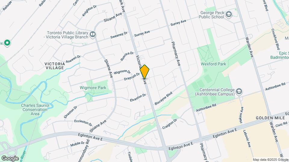 1660 Victoria Park Ave Map and Location Details