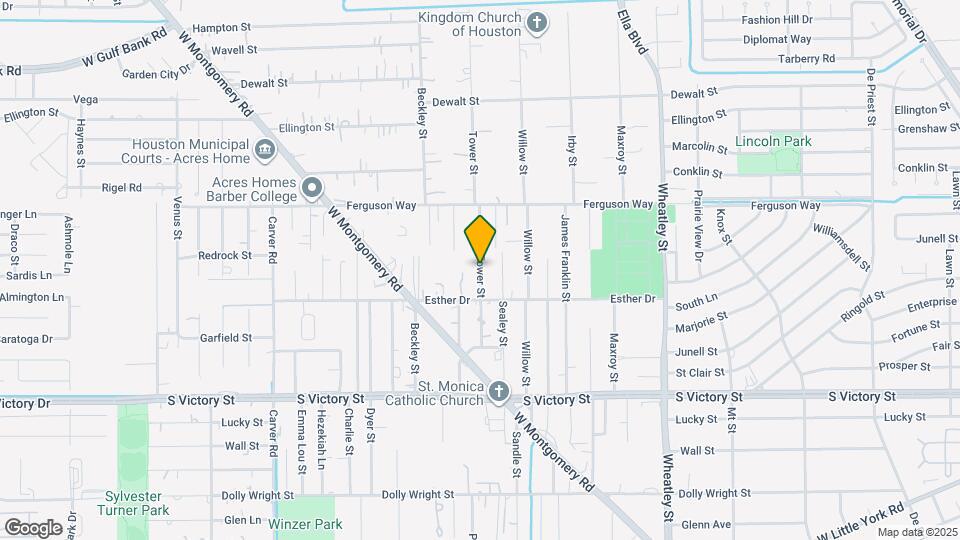 8203 Tower St Map and Location Details