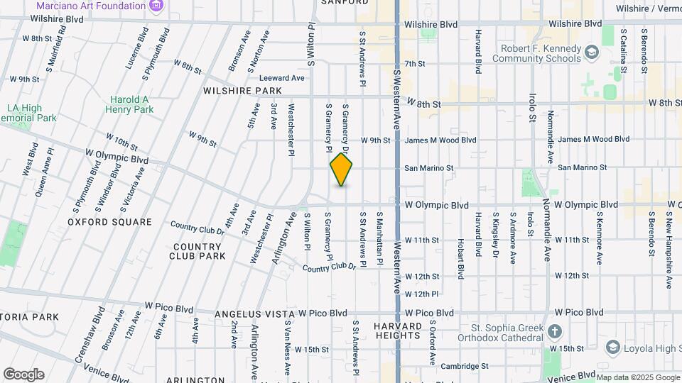975 S Gramercy Dr Map and Location Details